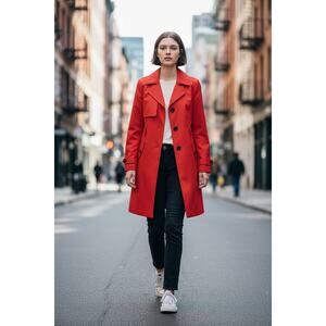 Calvin Klein Trench Coat Size Medium